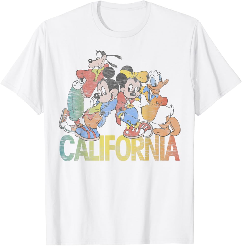 レア　ウォルトディズニー　　カリフォルニアアドベンチャーTシャツ 2025年最新】カリフォルニアディズニー tシャツの人気アイテム - メルカリ